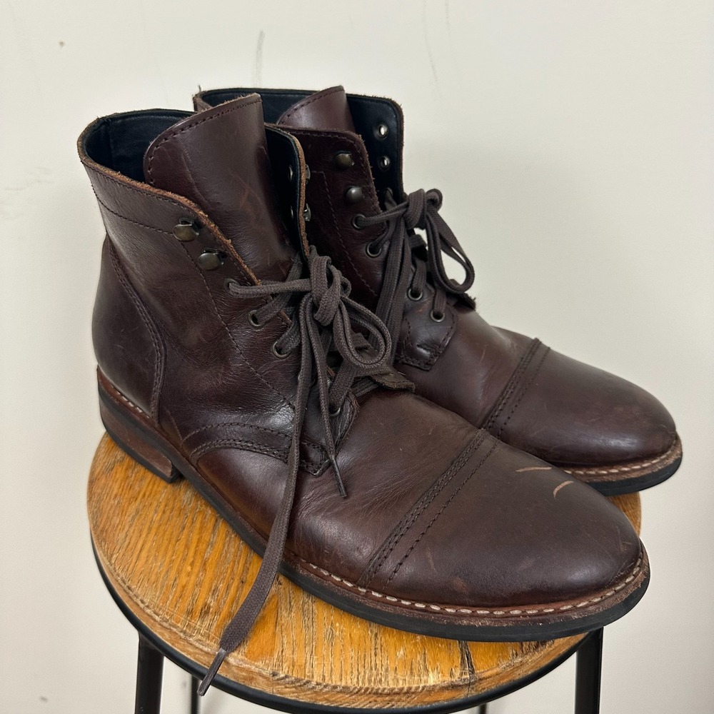 Thursday Boot Company Everyday Mens US 11.5 Captain Boots Brown Leather Ankle